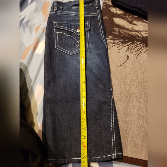 Bootheel Trading Co by Cheryl Crow Denim Skirt Size 28/4 - Picture 4 of 4